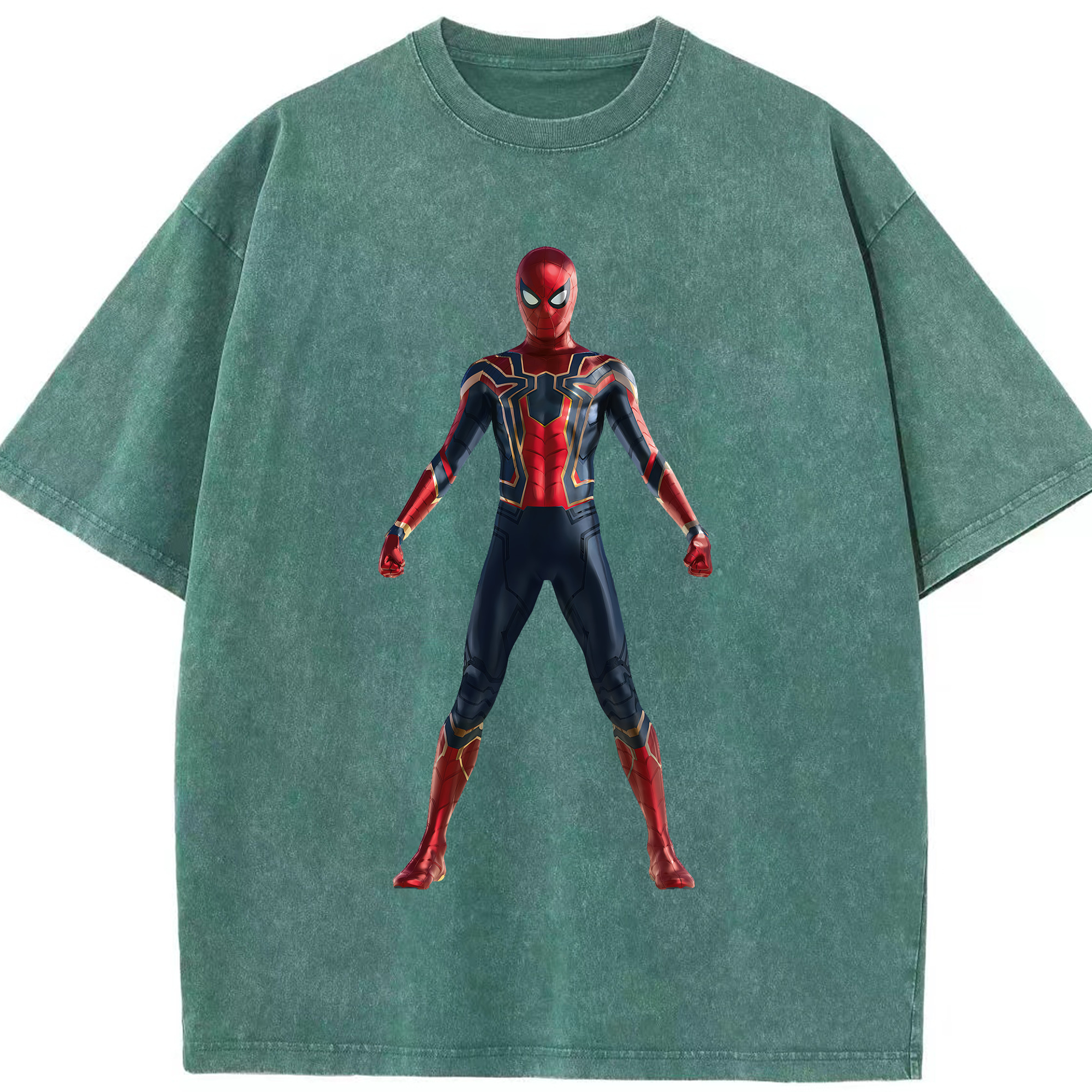 （画像用） Spider Man スパイダーマン 綿100% ヴィンテージ風 半袖Tシャツ（フロントプリント）